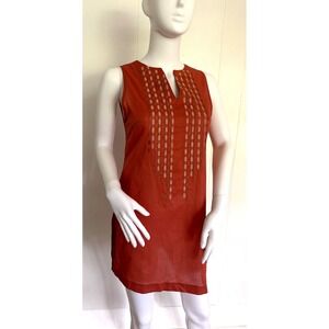 Mini Sleeveless Tunic Dress - Size: Small